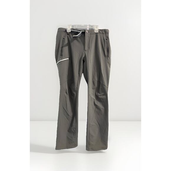 Mountain Hardwear Womens Sz 12 Chockstone Gray Midweight Active Pants UPF 50 - Picture 1 of 9